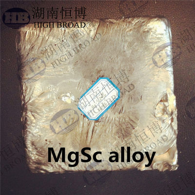 الصين المعدن الصيني المغنيسيوم السكنديوم Mg2%Sc Mg5%Sc Mg30%Sc السبائك الرئيسي المزود