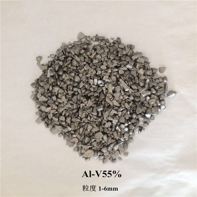 الصين AlV 5-85% سبيكة فاناديوم-ألومنيوم سبيكة رئيسية / سبيكة رئيسية على أساس الألومنيوم المزود