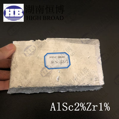 الصين ألومنيوم سكانديوم زيركونيوم AlSc2%Zr1% سبيكة السبيكة الرئيسية ، ألومنيوم سكانديوم سبيكة الرئيسية لتحسين الحبوب المزود