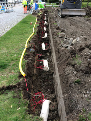 حقيبة أنود مغنيسيوم مملوءة من الخلف قابلة للتخصيص 1.7V تتضمن 32 قدمًا من 8 كبل AWG XLPE / PVC المزود