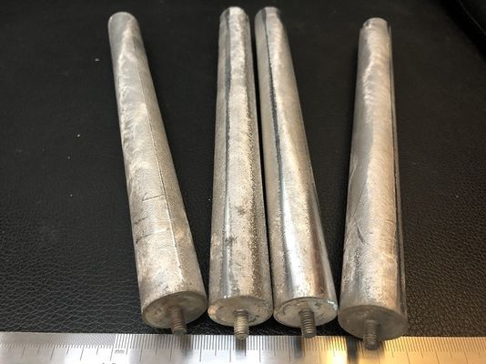 ارتفاع واسع سخان المياه المغنيسيوم قضبان الأنود المضحى AZ31 صب الأجزاء المعدنية المزود