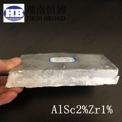 الألومنيوم السنديوم الزركونيوم AlSc2Zr1 سبائك الألومنيوم الرئيسي للصهارات المعدنية المعدنية للألومنيوم المزود