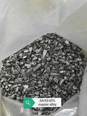 AlV 5-85% سبيكة فاناديوم-ألومنيوم سبيكة رئيسية / سبيكة رئيسية على أساس الألومنيوم المزود