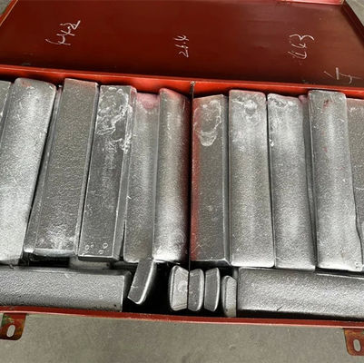HB7264-96 مستطيل AlAg10% سبائك الفضة الرئيسية لإضافة ذوبان الألومنيوم المزود