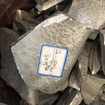 الزنك المانغنيز ZnMn10% سبيكة رئيسية إضافة إلى أفران الألومنيوم / الزنك لتحسين خصائص السبيكة المزود